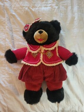 2006 Snowflake Teddy Bear in Red Dress
